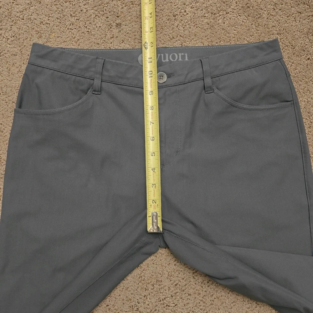 Vuori Meta Pant Athletic Slim Fit 32 Performance Stretch Charcoal Mens Pants